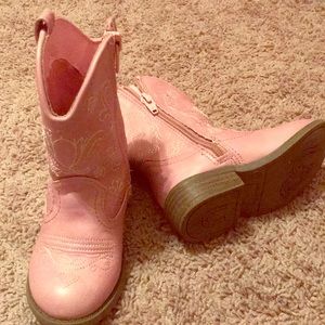 Pink cowboy boots